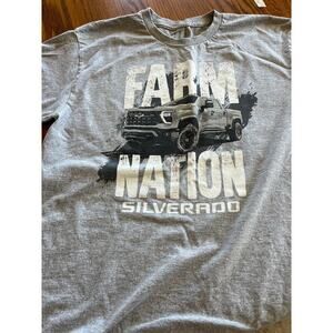 Gildan Men's size L short sleeve crewneck gray T-Shirt